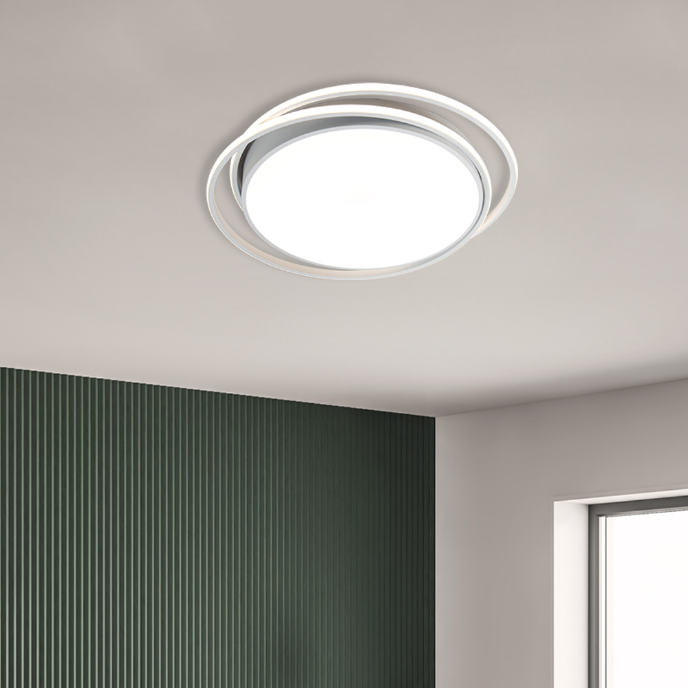 LED 브릭 원형 라인 디자인 리모컨 방등 75W 색변환 밝기조절